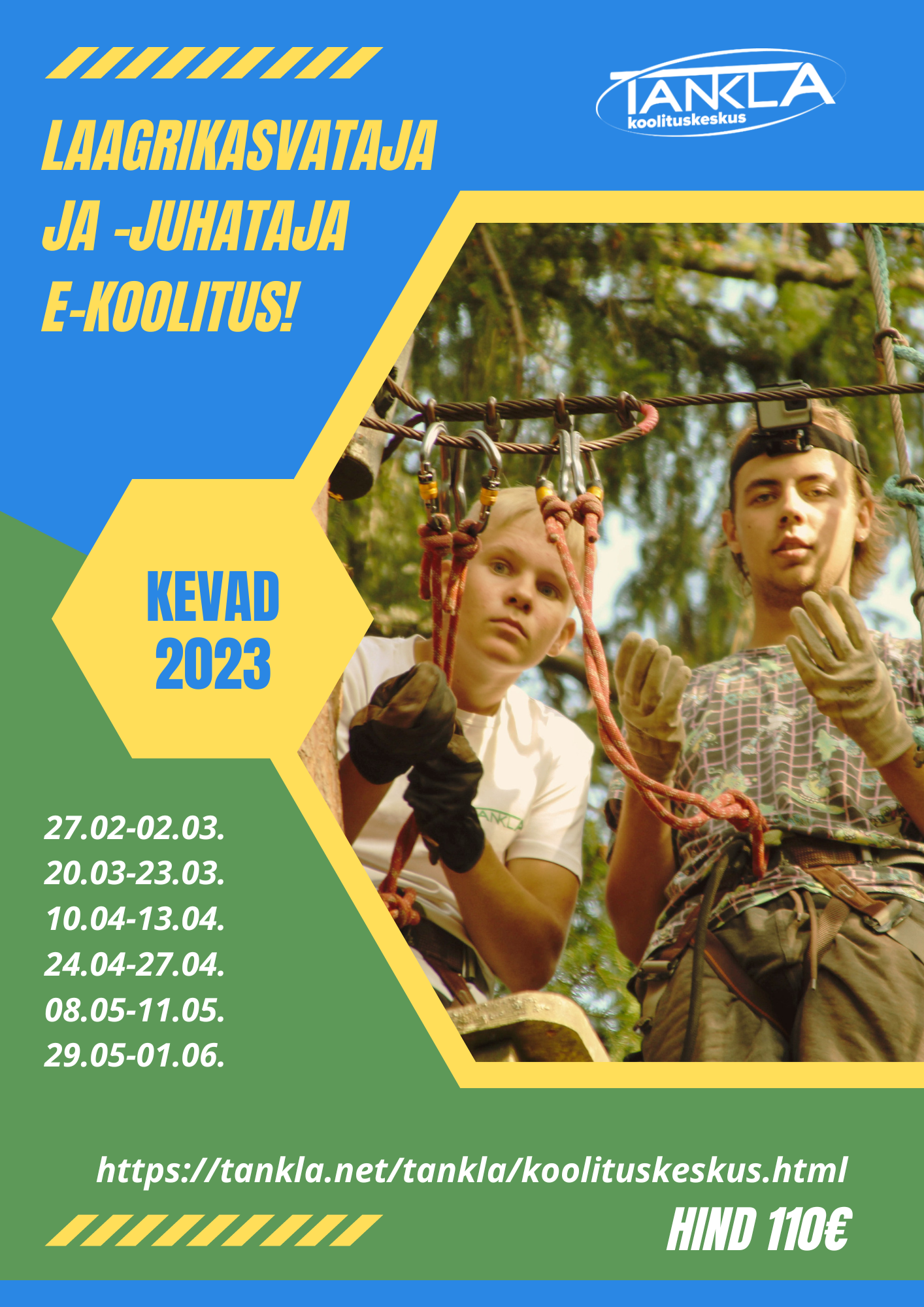 Laagrikasvataja ja -juhataja koolitused 2023