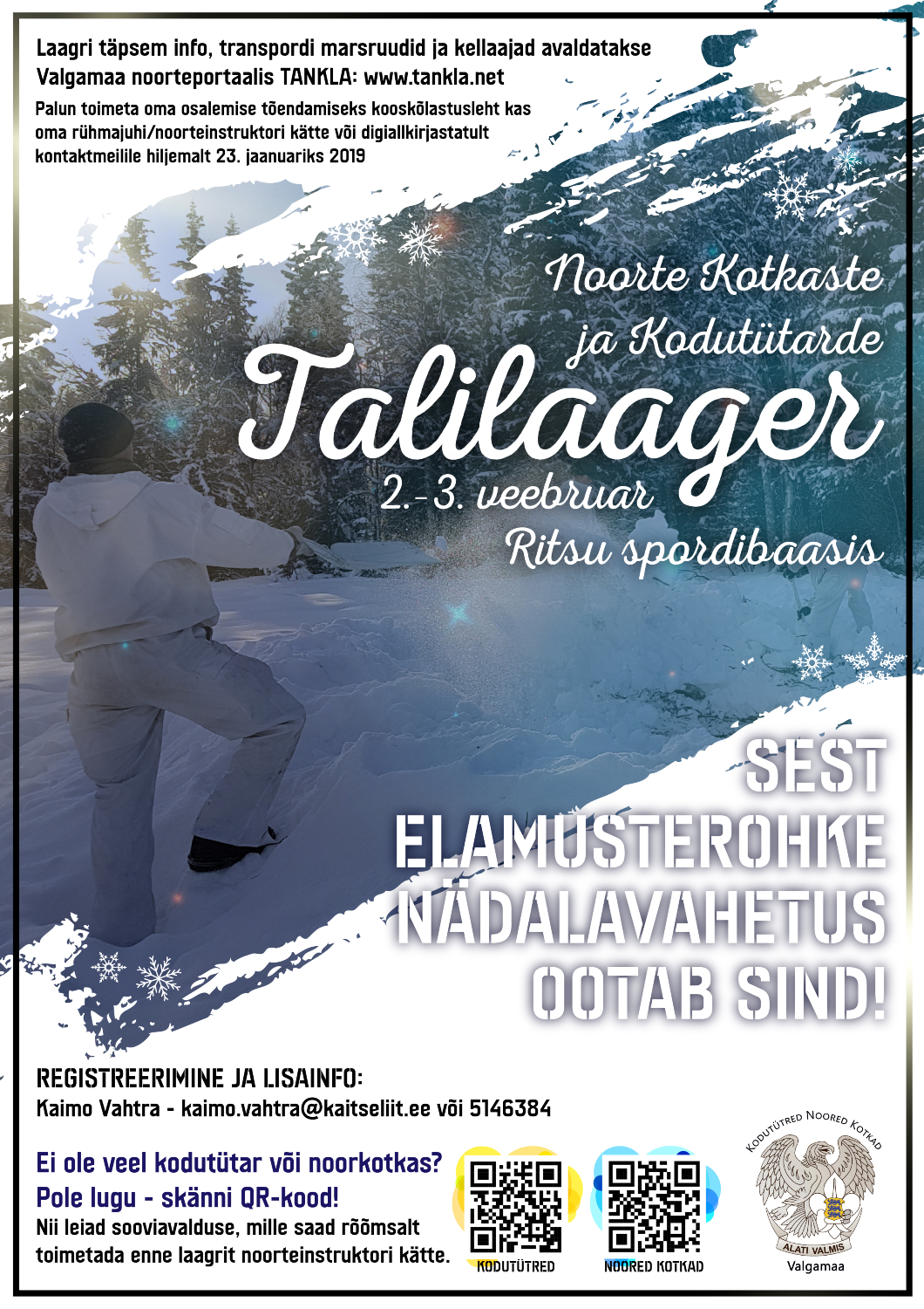 Talilaager ootab osalema!