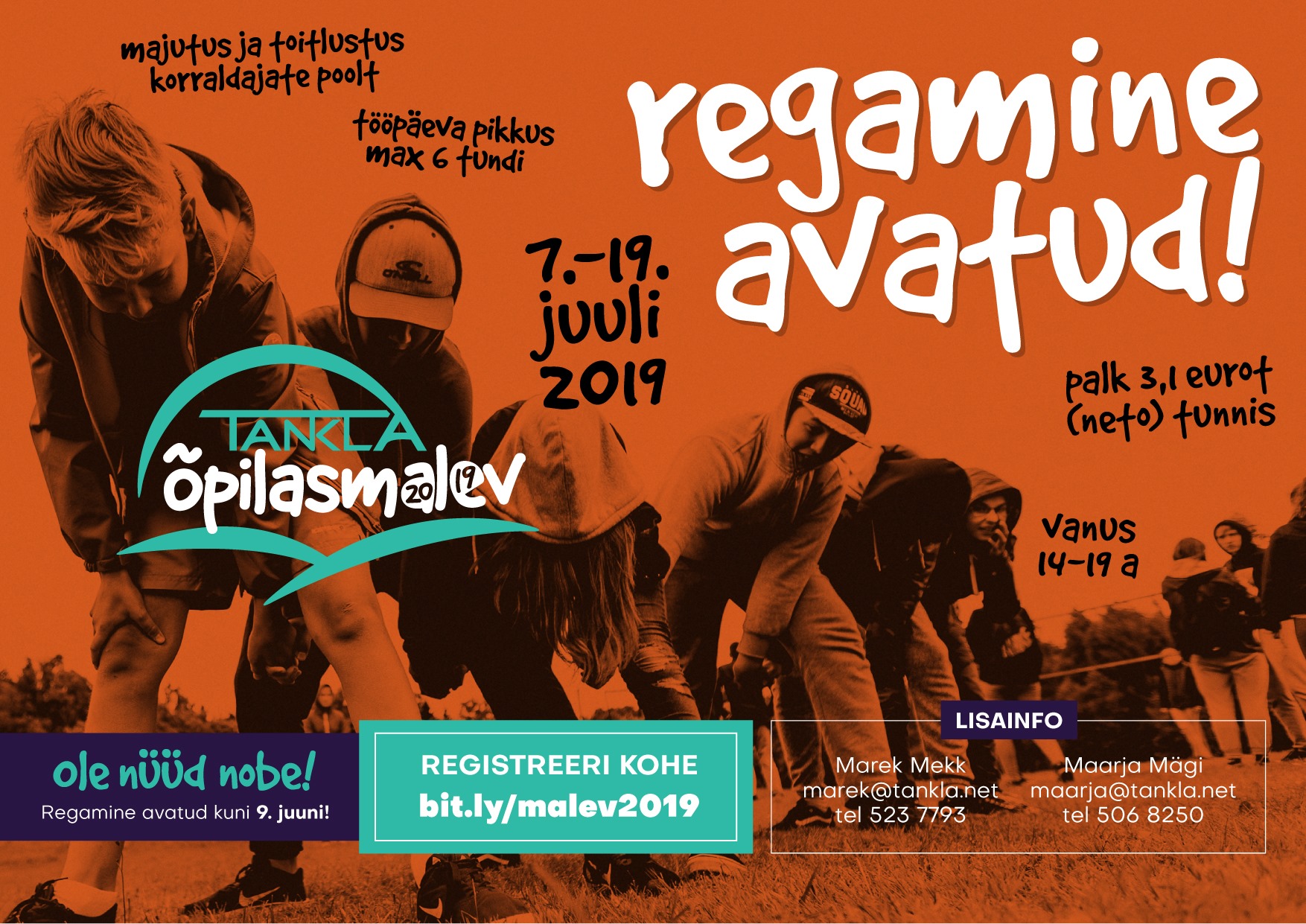 Algas registreerimine Tankla õpilasmalevasse!